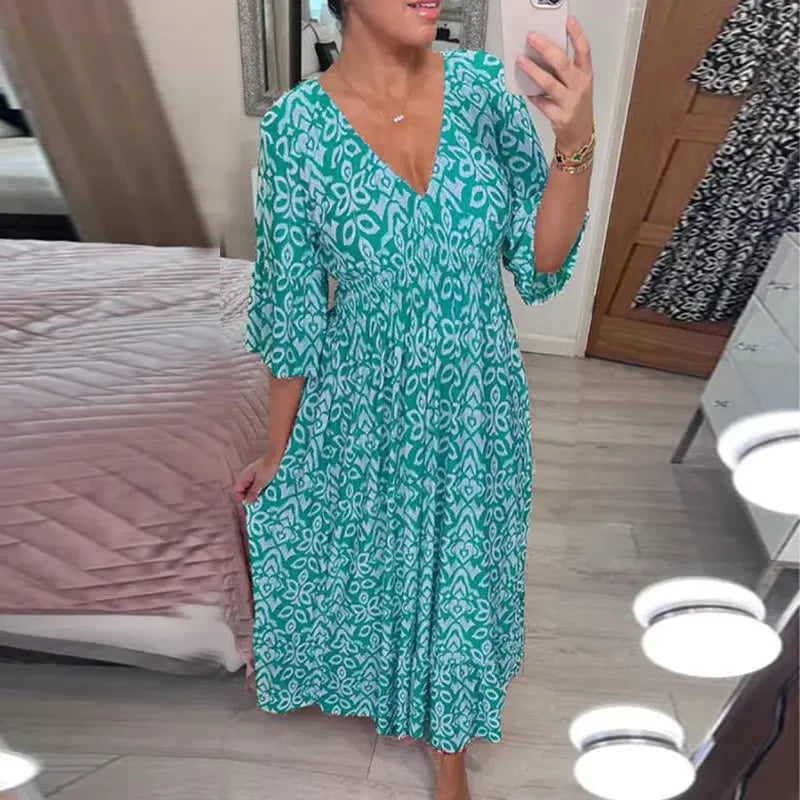 Vestido Estampado con Caída Perfecta