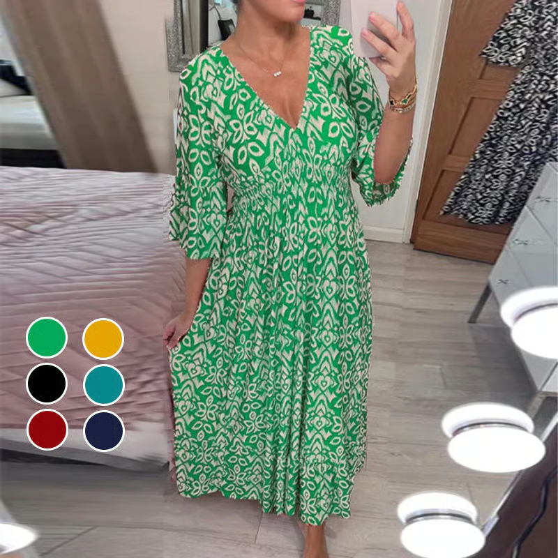Vestido Estampado con Caída Perfecta