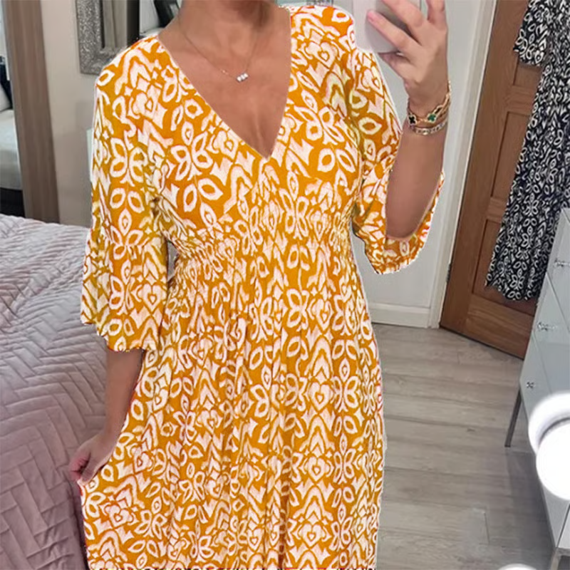 Vestido Estampado con Caída Perfecta