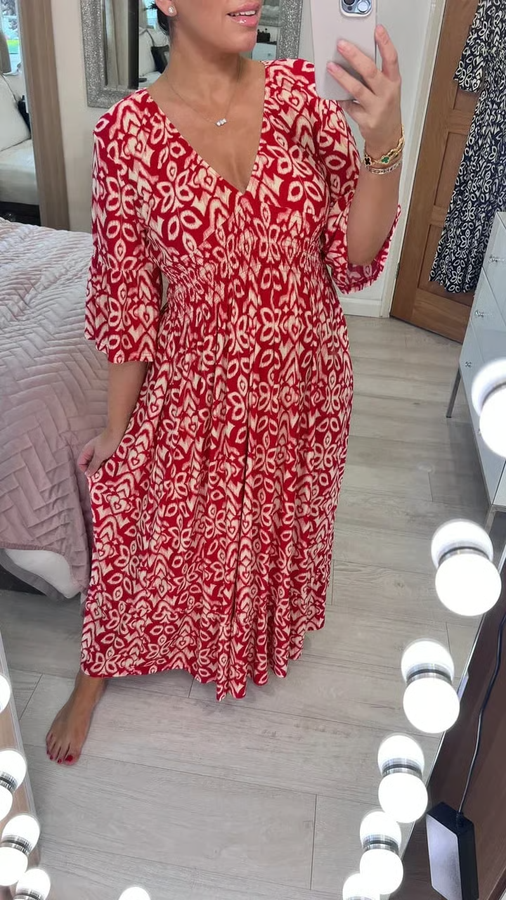 Vestido Estampado con Caída Perfecta