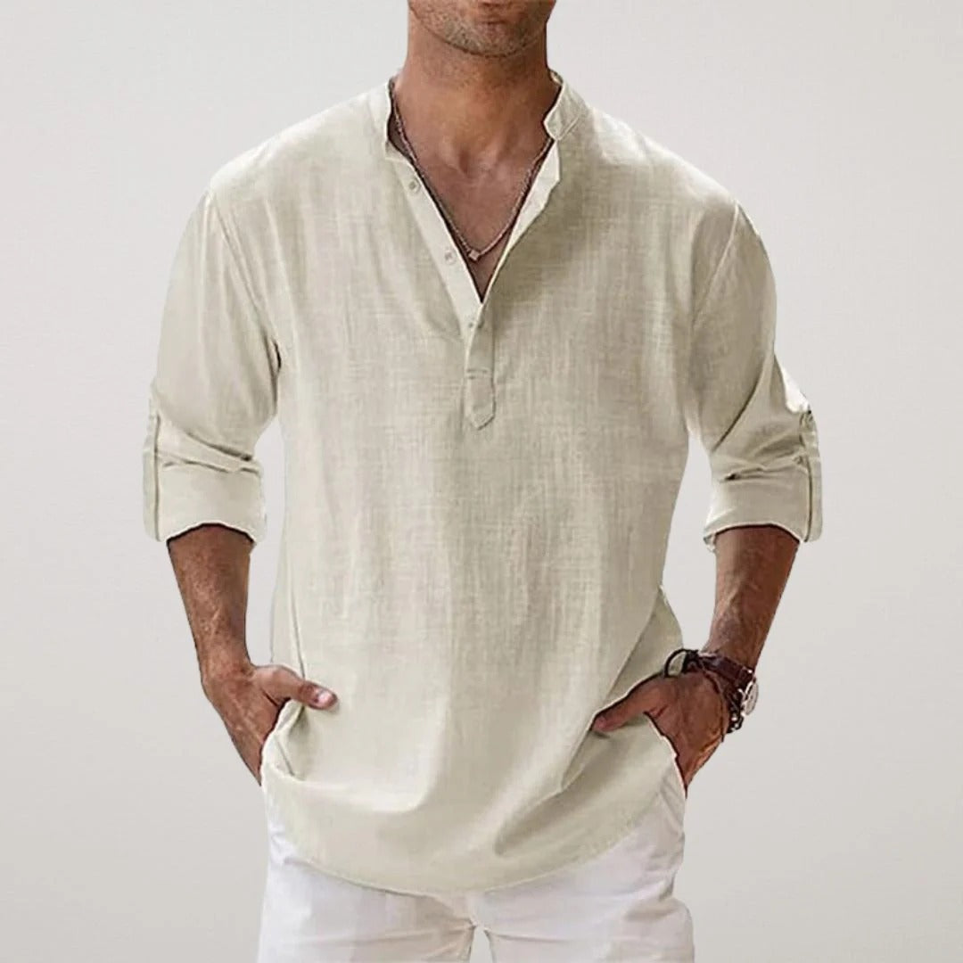 Camisa de Lino Premium "Essenzo Breeze"