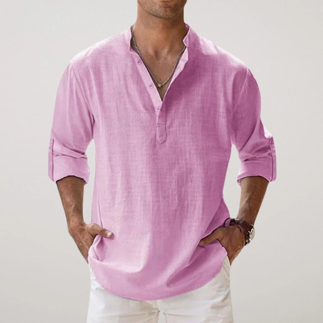 Camisa de Lino Premium "Essenzo Breeze"