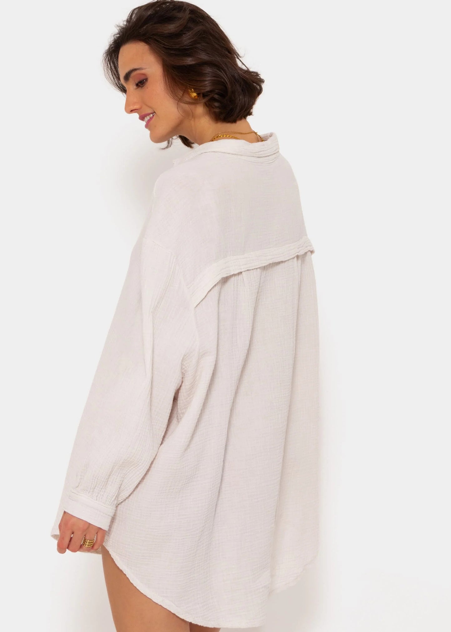 Blusa Aire Libre Oversize de Muselina Essenzo