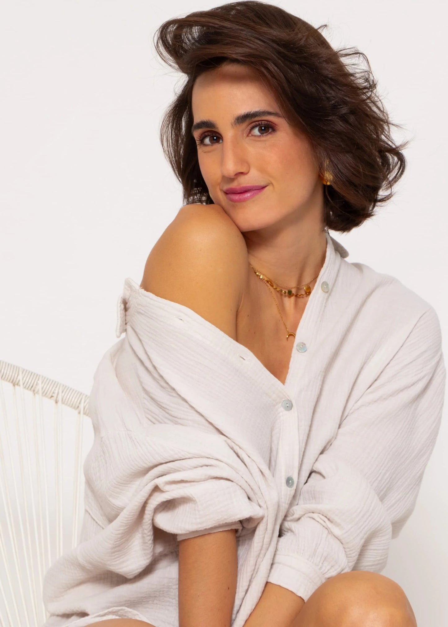 Blusa Aire Libre Oversize de Muselina Essenzo