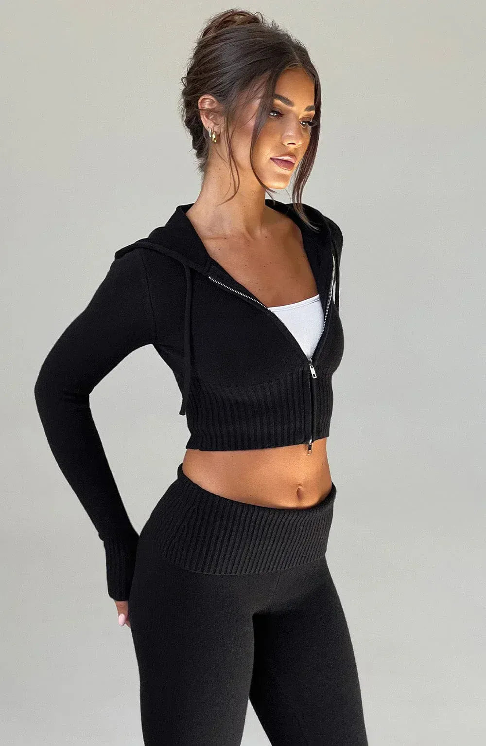 Essenzo – cojunto con capucha Opal Zip Grey