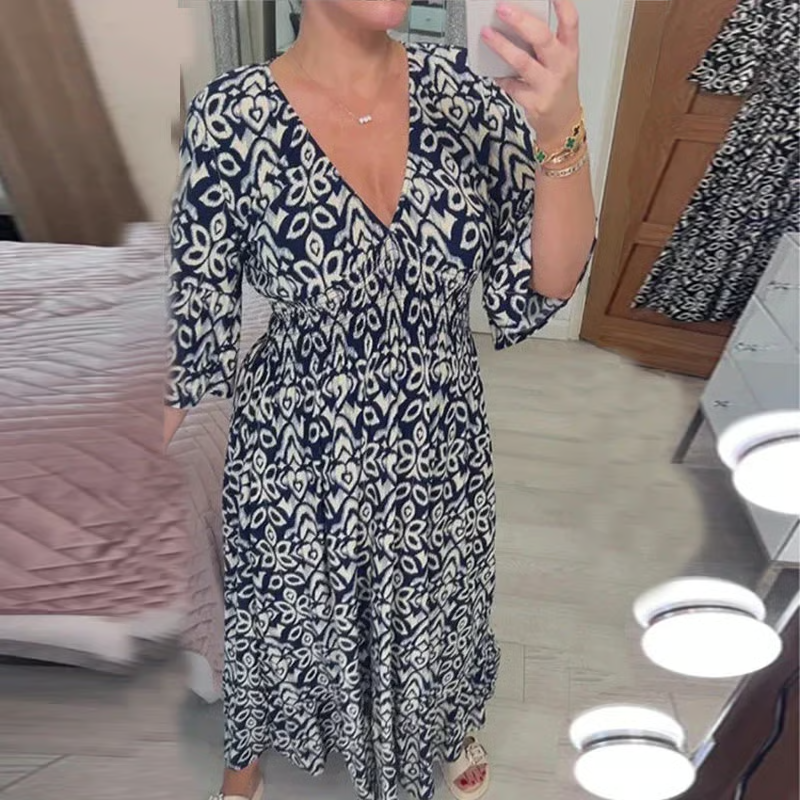 Vestido Estampado con Caída Perfecta