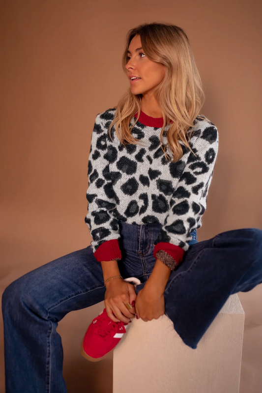 Alessa™ | Suéter de Punto Leopardo