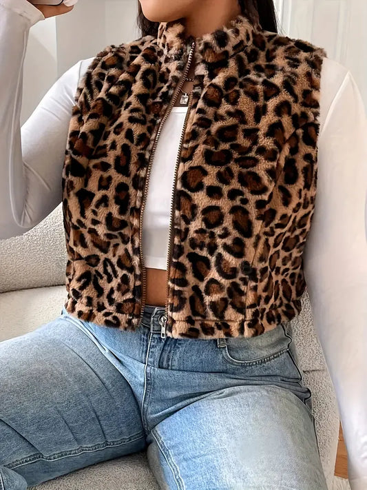 Essenzo – Chaqueta Rosa Leopardo