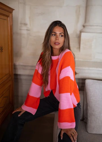 Pauline™ | Suéter de Rayas de Colores