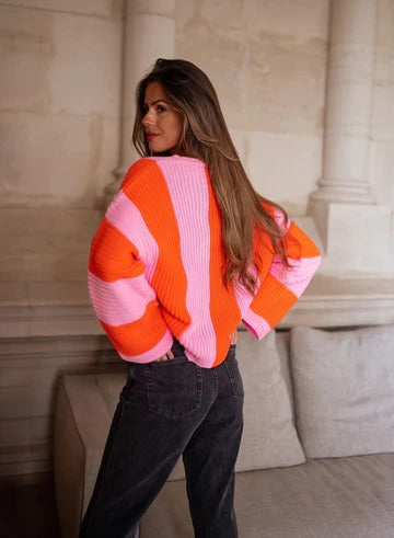 Pauline™ | Suéter de Rayas de Colores