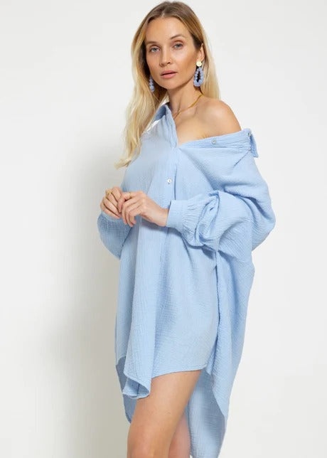 Blusa Aire Libre Oversize de Muselina Essenzo