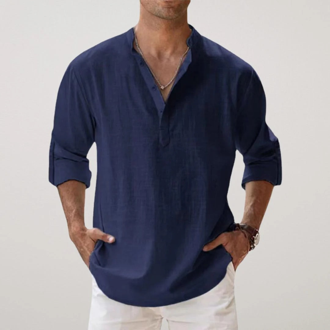 Camisa de Lino Premium "Essenzo Breeze"