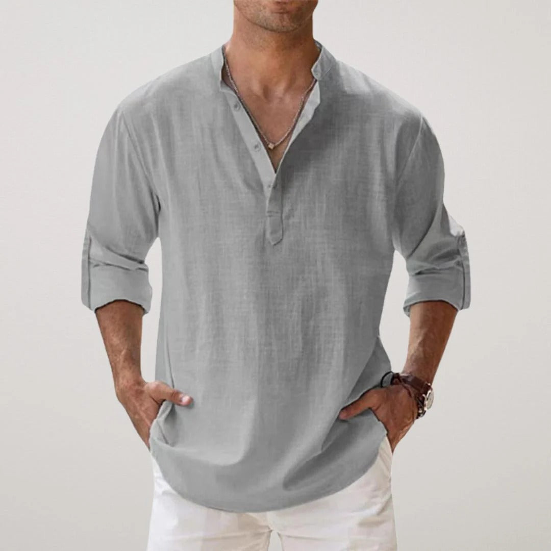 Camisa de Lino Premium "Essenzo Breeze"
