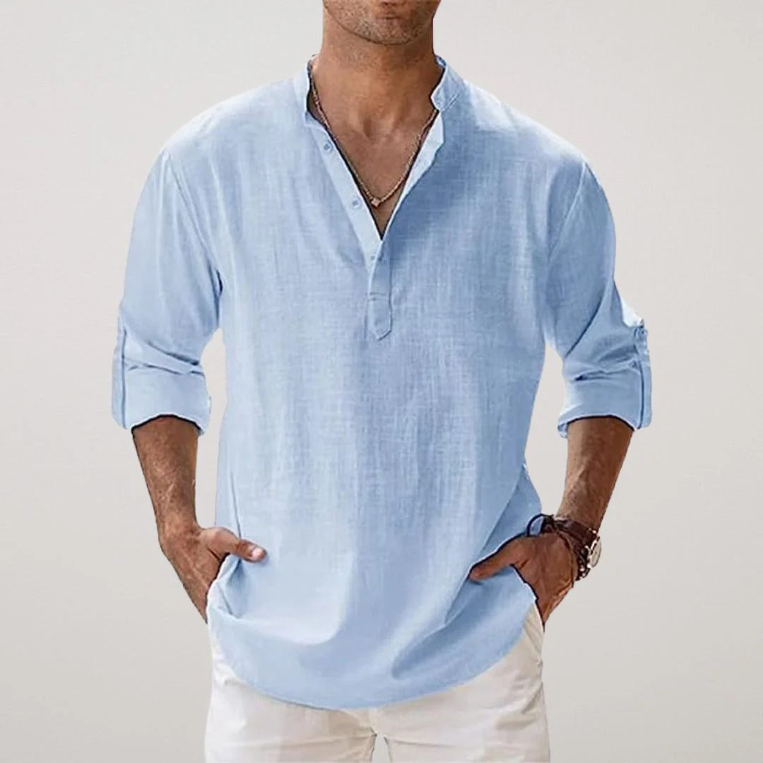 Camisa de Lino Premium "Essenzo Breeze"