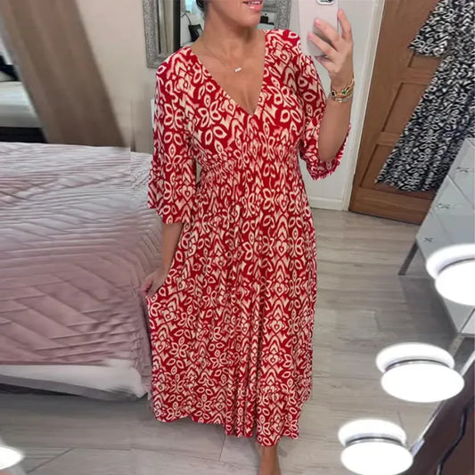 Vestido Estampado con Caída Perfecta
