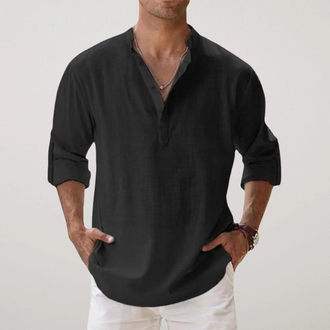 Camisa de Lino Premium "Essenzo Breeze"