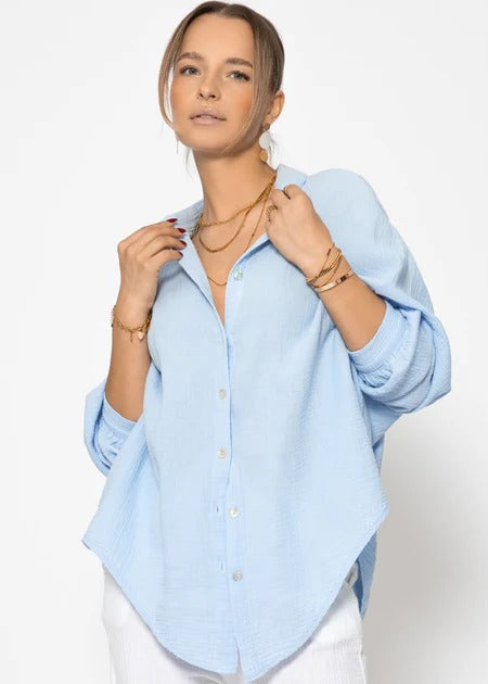 Blusa Aire Libre Oversize de Muselina Essenzo