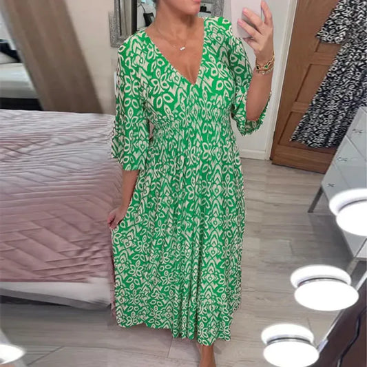 Vestido Estampado con Caída Perfecta
