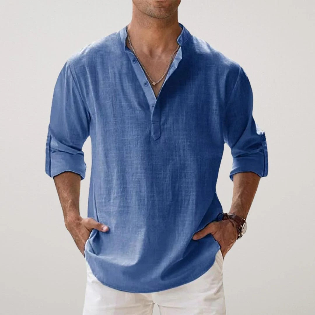 Camisa de Lino Premium "Essenzo Breeze"