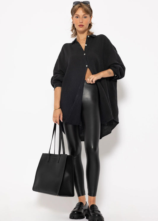 Essenzo Leggings Essential Warm Negros