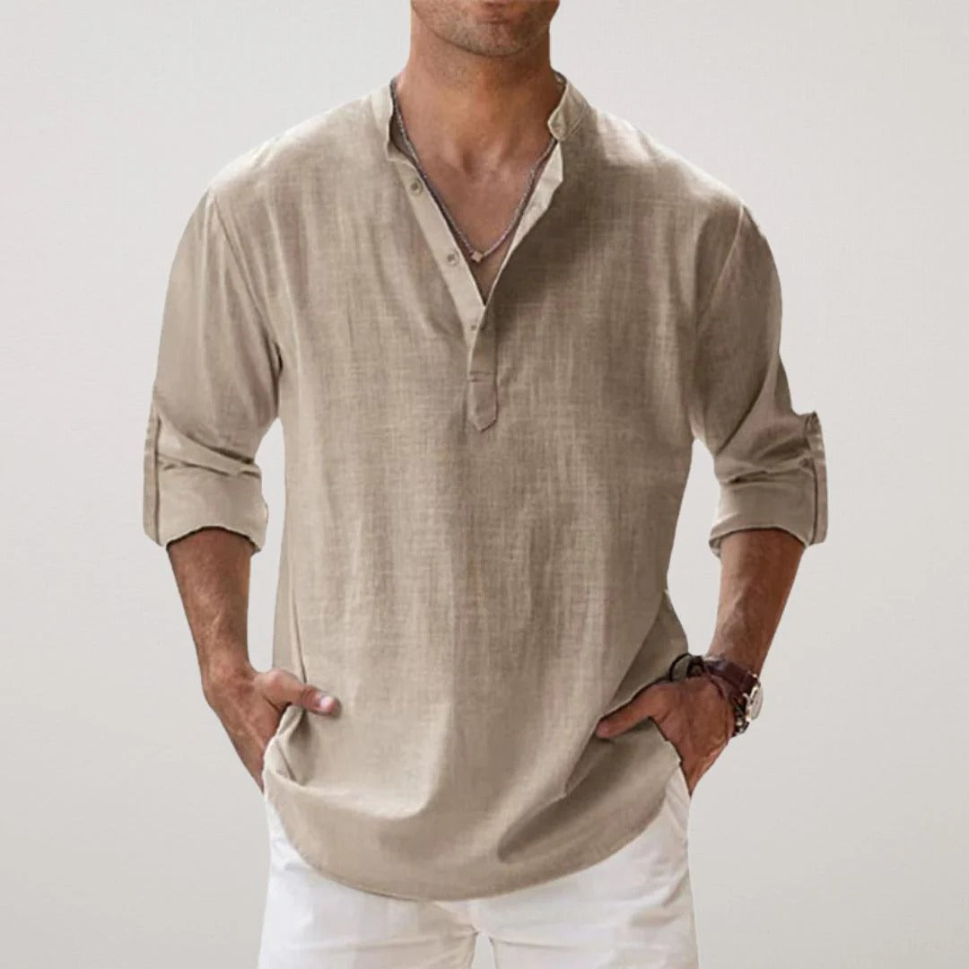 Camisa de Lino Premium "Essenzo Breeze"